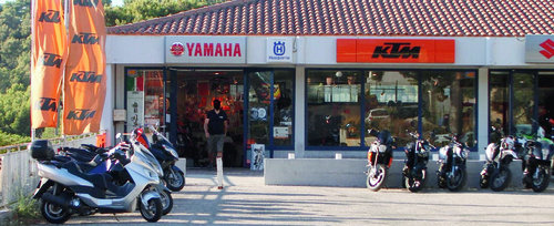Le magasin de motos